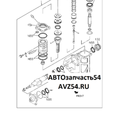 Схемы электрических цепей двигателя 4HK1 ISUZU (N-серия) 2008 г.